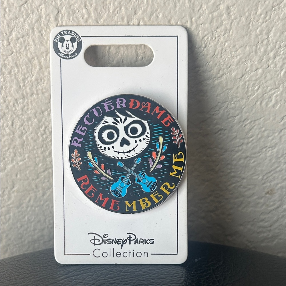 Disney Parks Collection Recuerdame Pin with Vibrant Colors